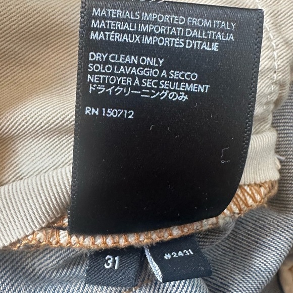 AMIRI MX1 Red Plaid Patch Underlay Distressed Jeans Size 31 New With Tags! - Picture 16 of 16